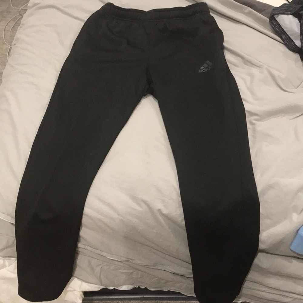 Black adidas fleece pants
